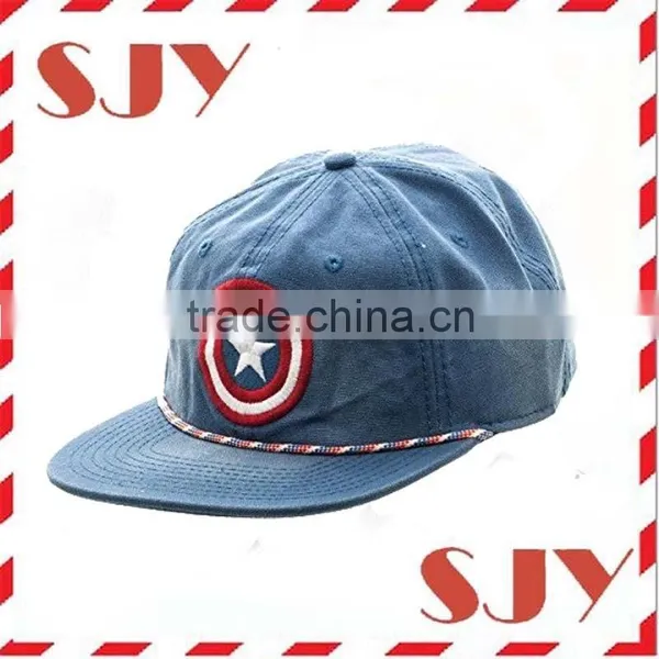 Custom Flat Brim Unstructured 6 Panel Hat photo-2