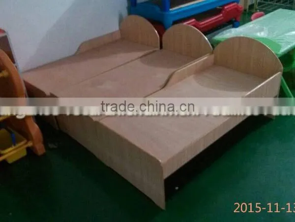 Kindergarten Wood Single Cot Bed/Nap Cots/Stackable Cots photo-2