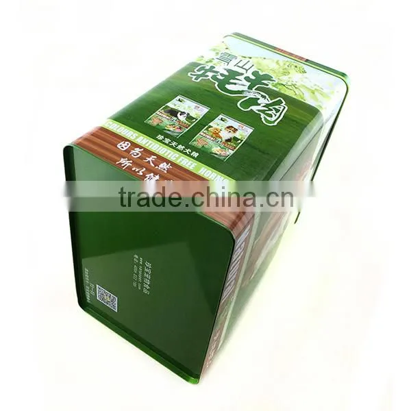 Square Metal Wine Tin Wholesale Alcoholic Drink Tin Container photo-4
