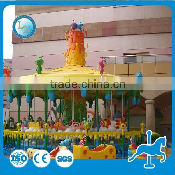 LED Decorated Christmas Musical Indoor Carousel Ride Kids Animated Carousel photo-4