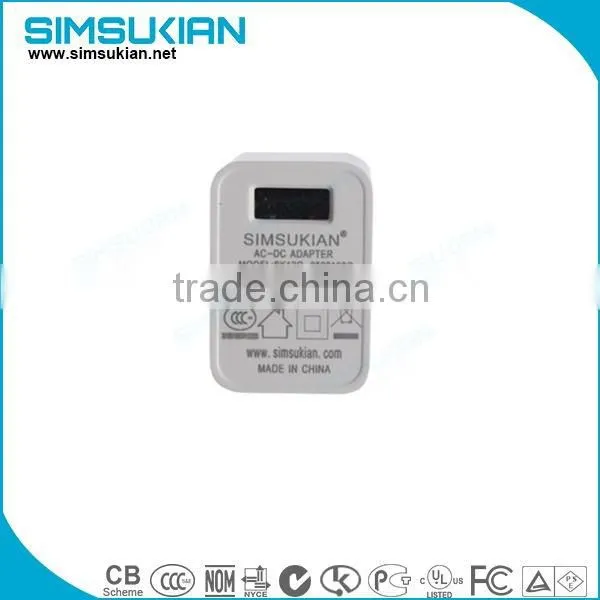 5.5mm x 2.1mm Plug,1.2A(1200mA) UL Listed Power Supply