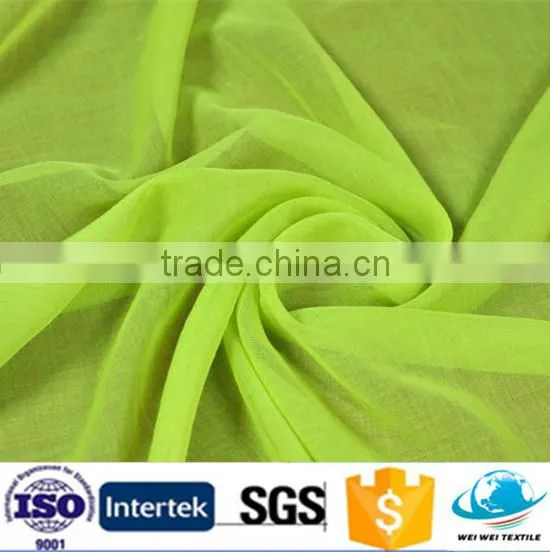 100%polyester sheer voile fabric 80S 80*56 wide width used for women scarf