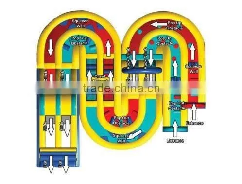 Crazy Inflatable Playground/inflatable Obstacle Course photo-3
