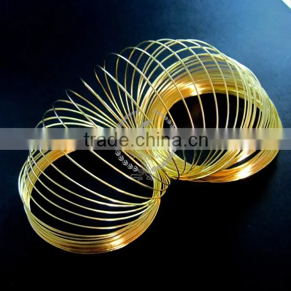 65mm 100 Layers Gold Simple Steel Wiring Bangle Bracelet DIY Jewelry Supplies 1900035 photo-2