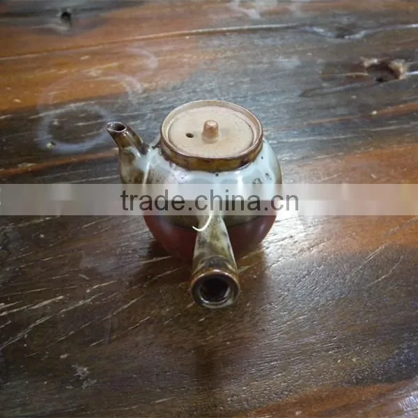 Japanese Oval Kyusu Clay Pot ( Leo Part , 150ml ) photo-3