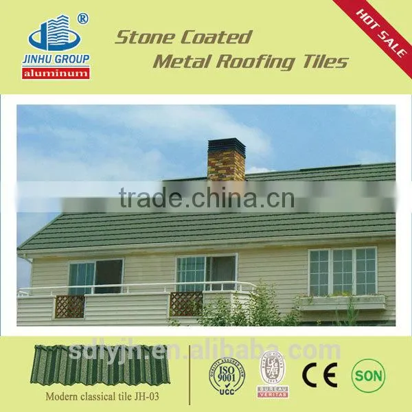 Decorative Stone Coated Metal Villa Roof Tile/stone Coated Metal Roofing Sheet/building Construction Material photo-4