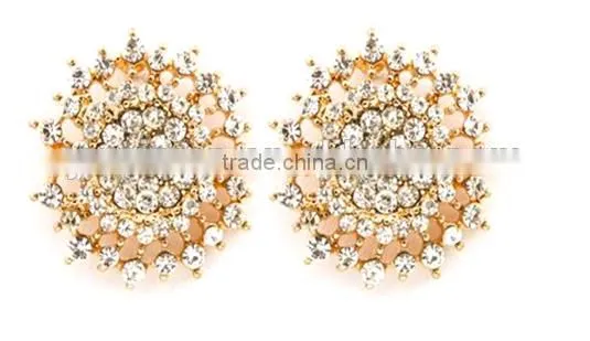 2014 New Style Earrings Flower Earrings With Diamond