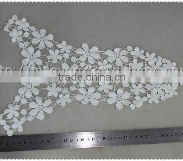 2016 New Wholesale Machine Embroidery Neckline 100% Cotton Crochet Lace Collar photo-2