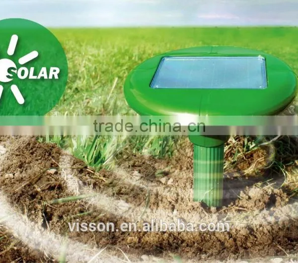 VS-313 Solar Ultrasonic Mole Rodent Snake Repeller-Get Rid Of Mole Rodent Snake Mouse Rat Gopher Voles for Outdoor Garden Yard photo-3