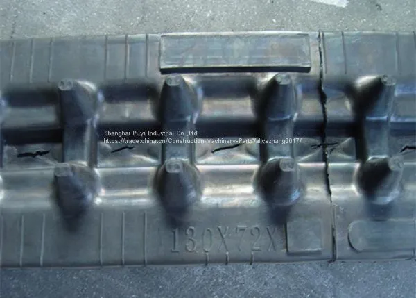 Mini Excavator Replacement Rubber Track 130mm Width,72mm Pitch,29links photo-3