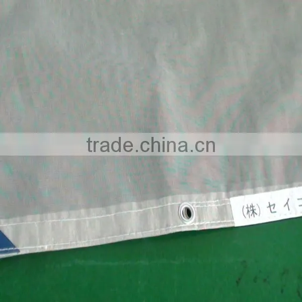 Japan Fireproof PVC Coated Mesh Outdoor Fabric Sheet for Construction / Privacy Screens / Scaffolding