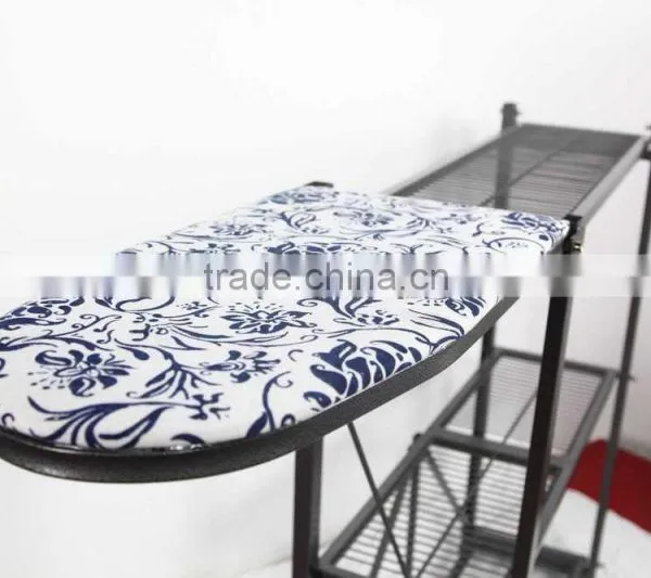 Folding Metal Storage Shelf With Mesh Ironing Board photo-5