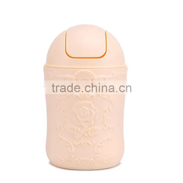Plastic Desktop Mini Trash Bin Trash Can Used for Car Dustbin photo-3