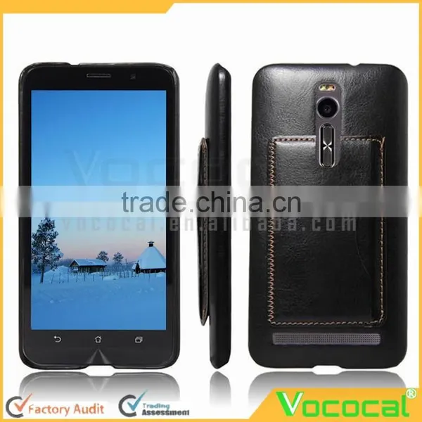 Lichee Pattern Stand Case for 5.5 Inch ASUS Zenfone 2 ZE551ML Black photo-2
