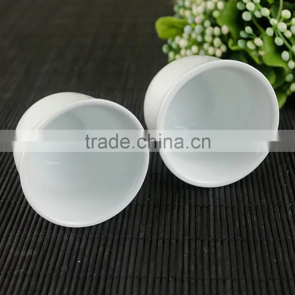 White Porcelain Tea Cup Without Handle and Lids photo-2