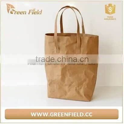 Tearproof Kraft Paper Shopping Handbag Popular in Japan Market photo-2