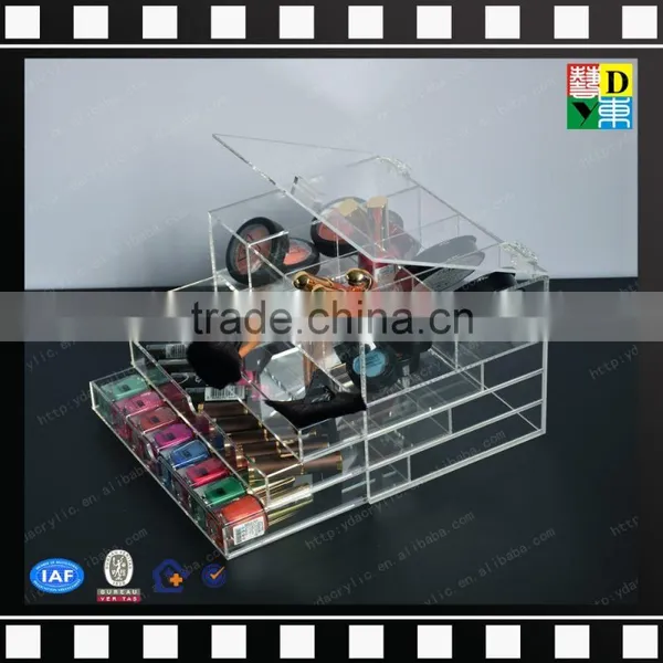 2016 Custom Clear Acrylic Lipstick Holder Display Stand Cosmetic Organizer Makeup Case photo-4