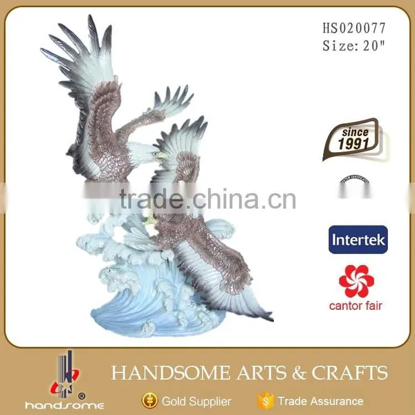 24 Inch Large Resin Gift Animal Garden Statues Eagle photo-6