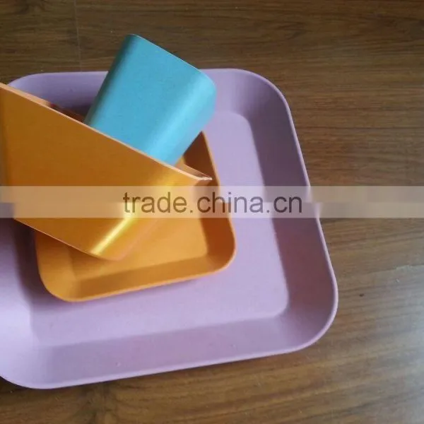Bamboo Fiber Environmental Protection Tableware Set photo-2