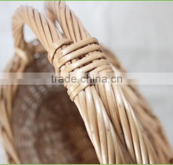 Durable Wicker Gift Basket Boat Shape Cane Basket With Handle photo-4