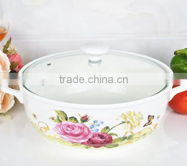 Microwave Porcelain Pot With Glass Lid photo-4