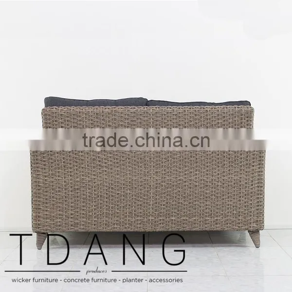 Tropiton Wicker Conversation Bench - Vietnam Poly Rattan photo-4