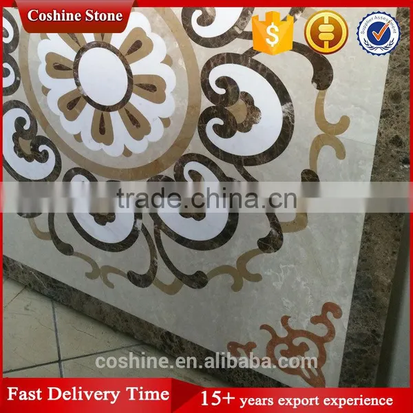 Elevator Flower Waterjet Marble Tiles Design Floor Pattern photo-3