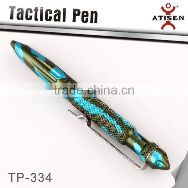 Aluminum Tactical Pen Glass Breaker in Camo Color Self Defense Military Combat photo-2