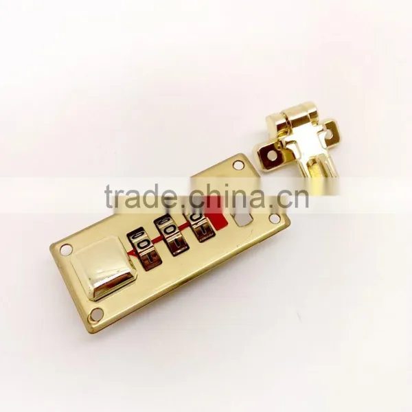 Combination Number Lock With Hasp for Pilot Case, Combination Lock With Push Buttom for Suitcase, Right Hand photo-3