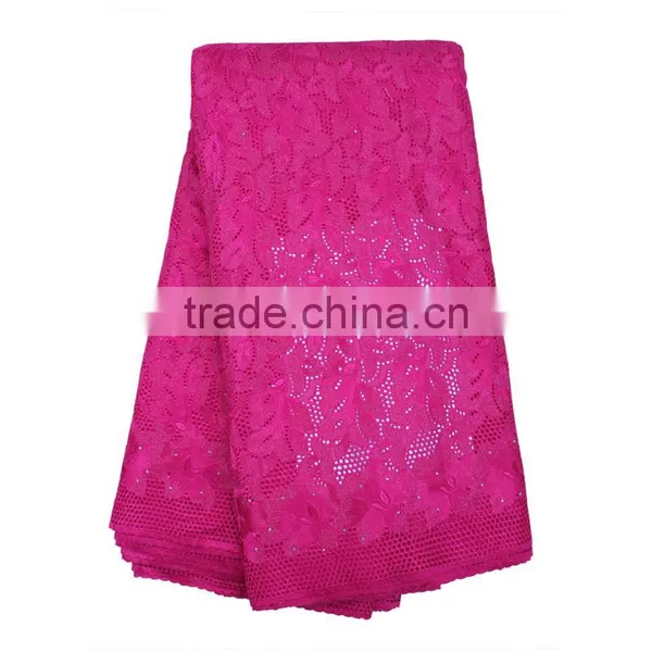 2017 Wholesale Guangzhou African Lace Embroidery Fabric For Dress photo-5