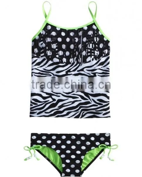 Girls Nylon/spandex Floral AOP Swimsuit photo-2