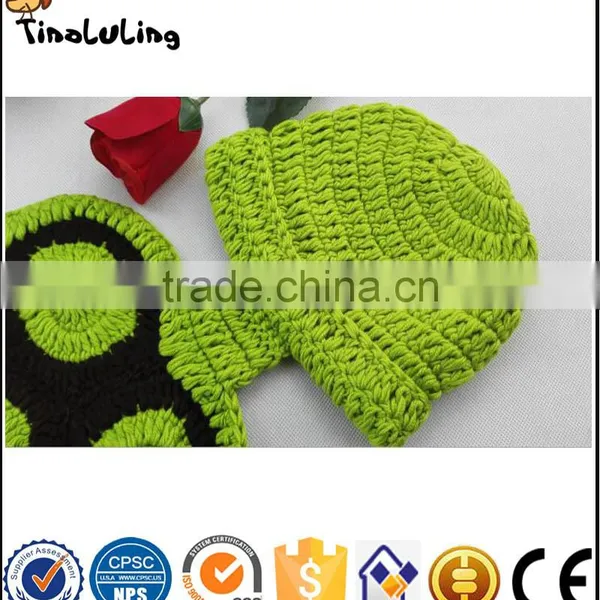 Wool Handmade Crochet Baby Photography Newborn Cap Knitted Crochet Props Turtle Suits photo-3