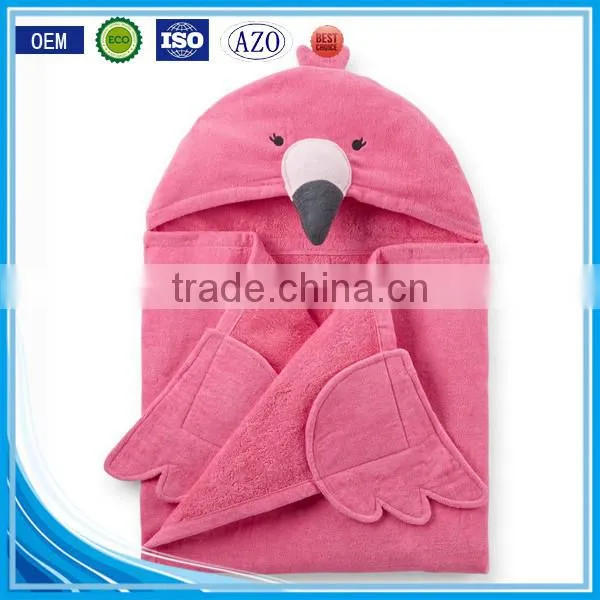 Cuddle Plush Snuggle Custom Cotton Terry Applique Animal Baby Swaddle Blanket Wholesales photo-4