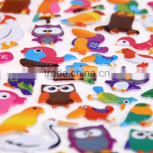 Children Puffy Sticker ,multicolor Decoration Stikcer Bubble DIY Sticker for Education photo-4