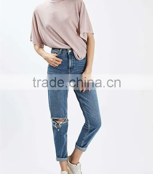 Blank Women Metallic Batwing T-shirt photo-2