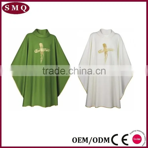 Italian Poly With Gold Thread Embroidery Vestment photo-2