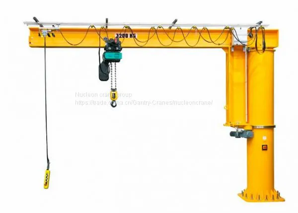 Widely Used Derricking Jib Crane With Swivel Facility up to 360 Degree photo-5