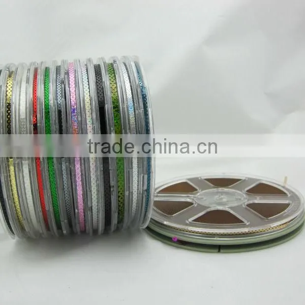 Embroidery Chain Sequins Roll High Quality PET Sequins photo-3