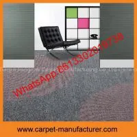 Wholesale Cheap China Blue Color Polyamide Carpet Tiles With PVC Backing photo-3