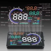 5.5 Inch A8 OBD2 Auto Parts Car Head up Display HUD