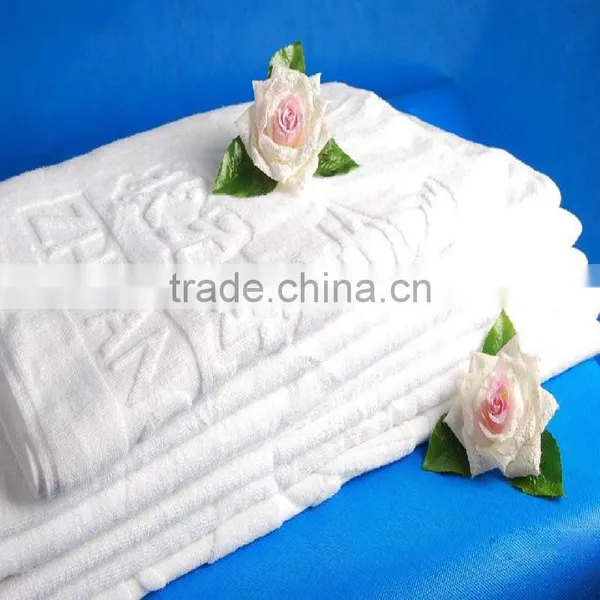 100% Cotton Custom Jacquard Hotel Bath Mat Towel photo-3