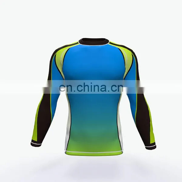 Custom Own Design Sublimation Printing Short Sleeve Rash Guards photo-5