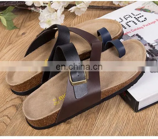 Wholesales Men Beach Slipper Mayari Black Birko-flor Slippers photo-4