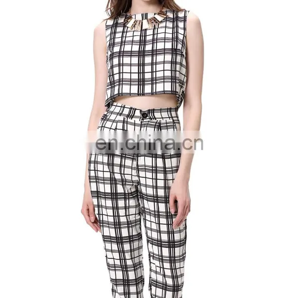 2018 Wholesale Sexy Two Pieces Latest Design Two Pieces Woman Clothes photo-4