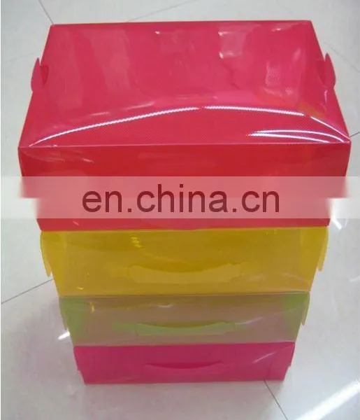 stackable plastic shoe boxes
