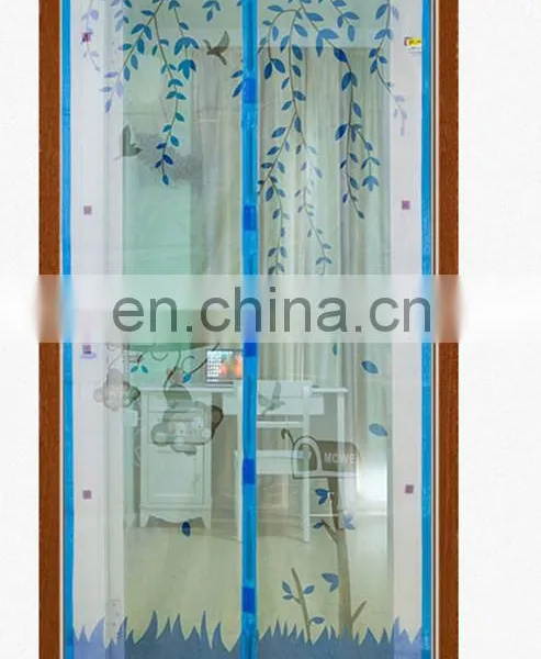 JiLi Newest Design of Anti Mosquito Magnetic Curtain Automatic Closing Door Screen With Fashion Print and 100%Polyester Fiber photo-3