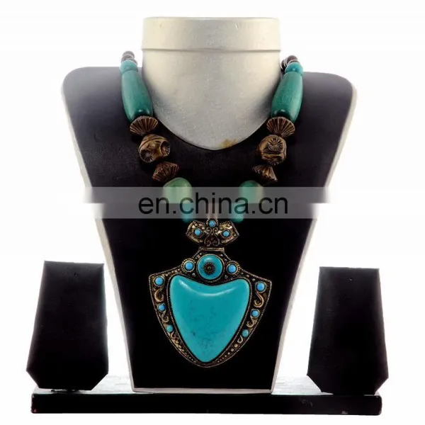 Indian Costume Jewellery -Pearl Necklace Set- photo-5