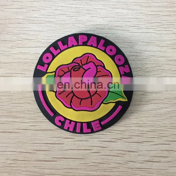 PVC Patches Custom Logo 3M Glue Back Patch Rubber Design for Clothing photo-3