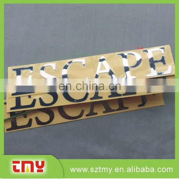 Custom Cheap Embossed Laber Sticker Adhisive Metal Laber Sticker photo-3