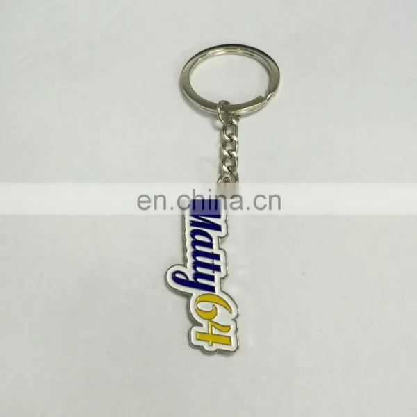 Custom Metal Key Chain With Customized Logo in Silver Finish and Colors Attached With Lobster Clasp photo-6